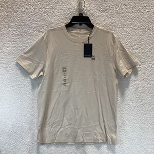 Psycho Bunny Men's T Shirt M Classic Crew Neck Tee Short Sleeve Natural Linen